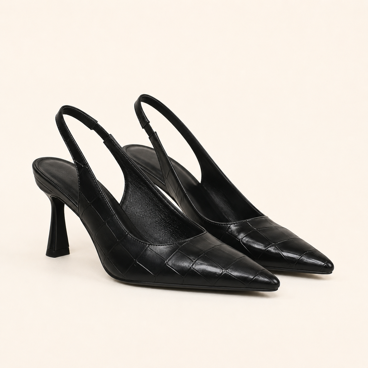 Pointed-toe pumps