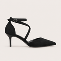Escarpins sexy à bout pointu et talons aiguilles pour femme, talons fins, collection printemps 2026, style français, pointures 40 à 43, sandales à brides croisées.