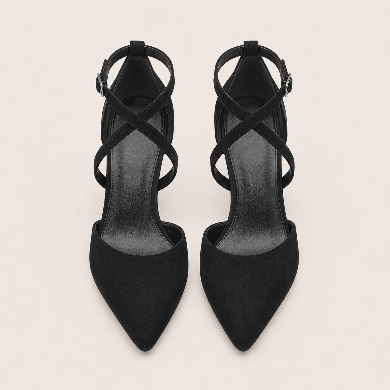 Escarpins sexy à bout pointu et talons aiguilles pour femme, talons fins, collection printemps 2026, style français, pointures 40 à 43, sandales à brides croisées.