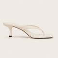 Kitten heels blanc