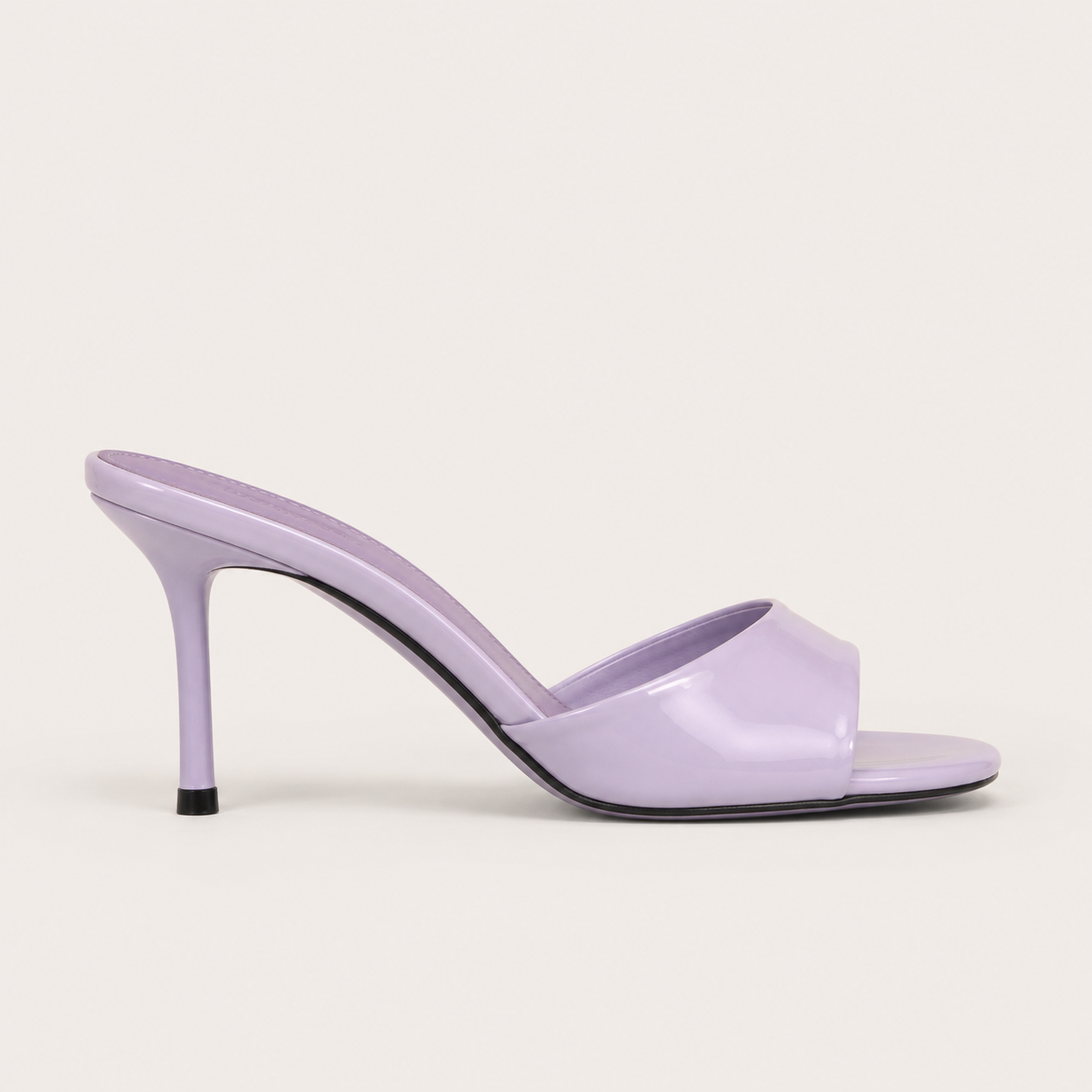Sandales à talons aiguilles en cuir verni pour femmes